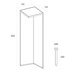 Nusolar LED Akku-Solarleuchte Terrassen|Stehleuchten