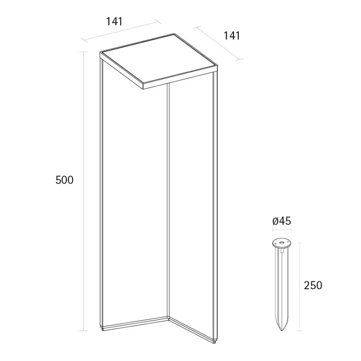 Nusolar LED Akku-Solarleuchte Terrassen|Stehleuchten