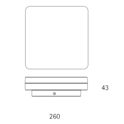 Discount Square LED Deckenleuchte, mit Bewegungssensor Arbeitszimmer|Büros