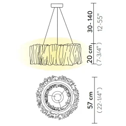 New Accordeon LED Suspension Gastronomie|Essbereiche