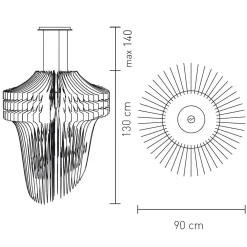 Hot Aria Suspension XL Pendelleuchten|Wohnzimmer