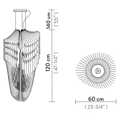 Hot Avia Suspension Medium Pendelleuchten|Wohnzimmer