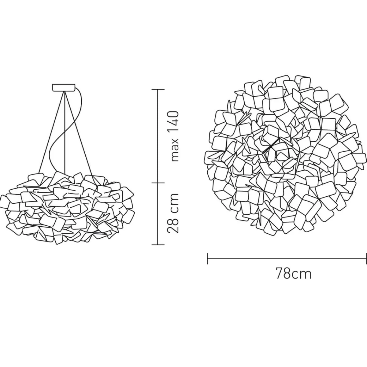 Online Clizia Suspension Large Wohnzimmer|Schlafzimmer