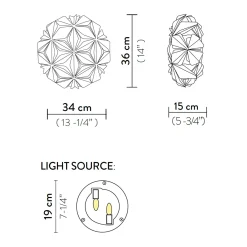 New La Vie Ceiling / Wall Mini Wohnzimmer|Schlafzimmer