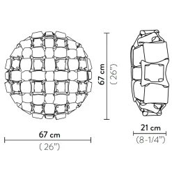 Clearance Mida Ceiling / Wall Large, 1. Generation Wandleuchten|Deckenleuchten