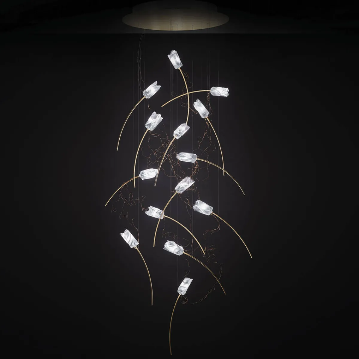 Outlet Tulip 14 Round LED Suspension Hotellerie|Gastronomie