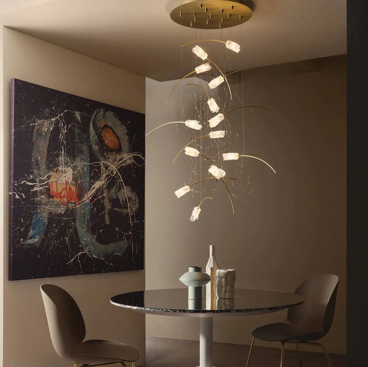 Outlet Tulip 14 Round LED Suspension Hotellerie|Gastronomie