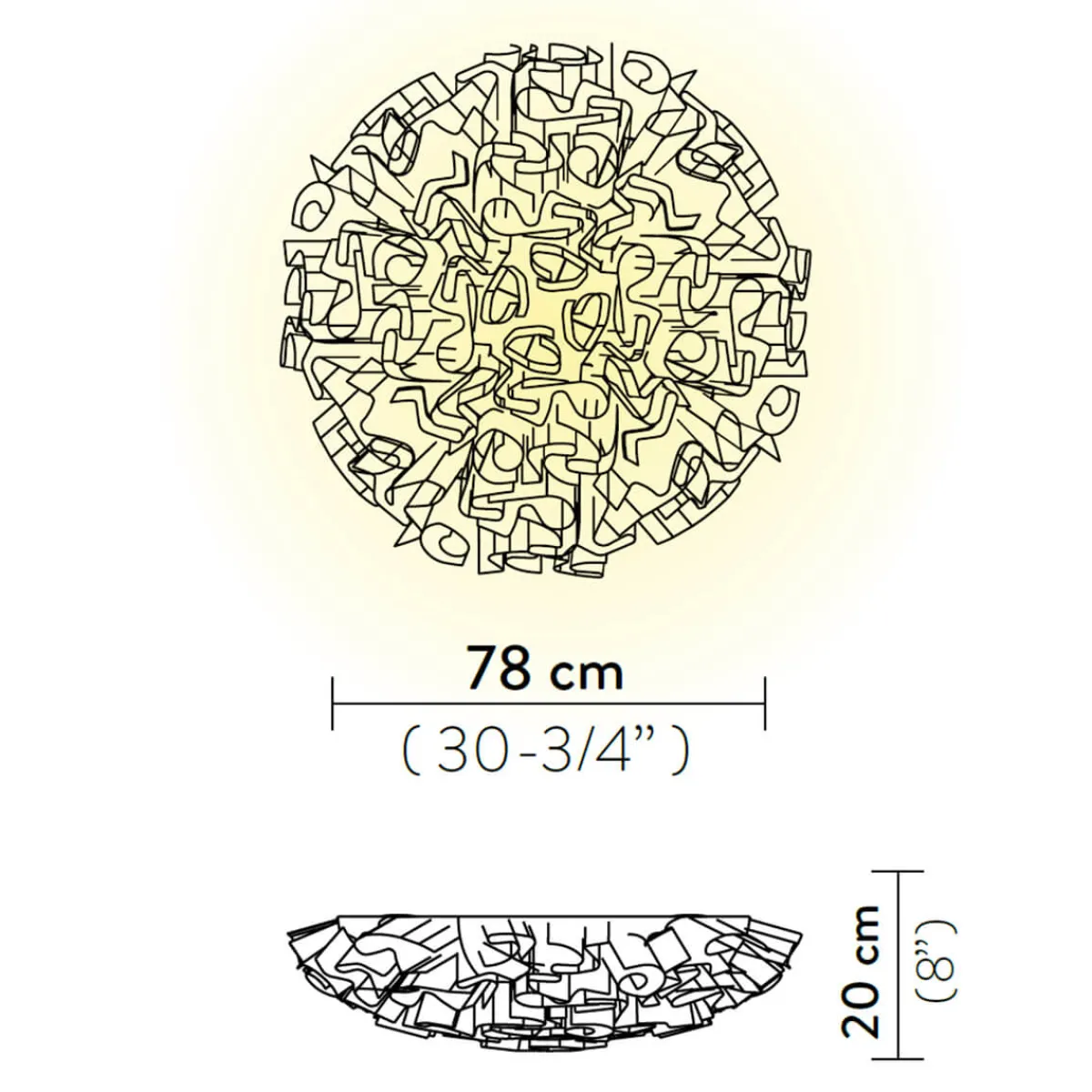 Veli Ceiling / Wall Large Wohnzimmer|Schlafzimmer
