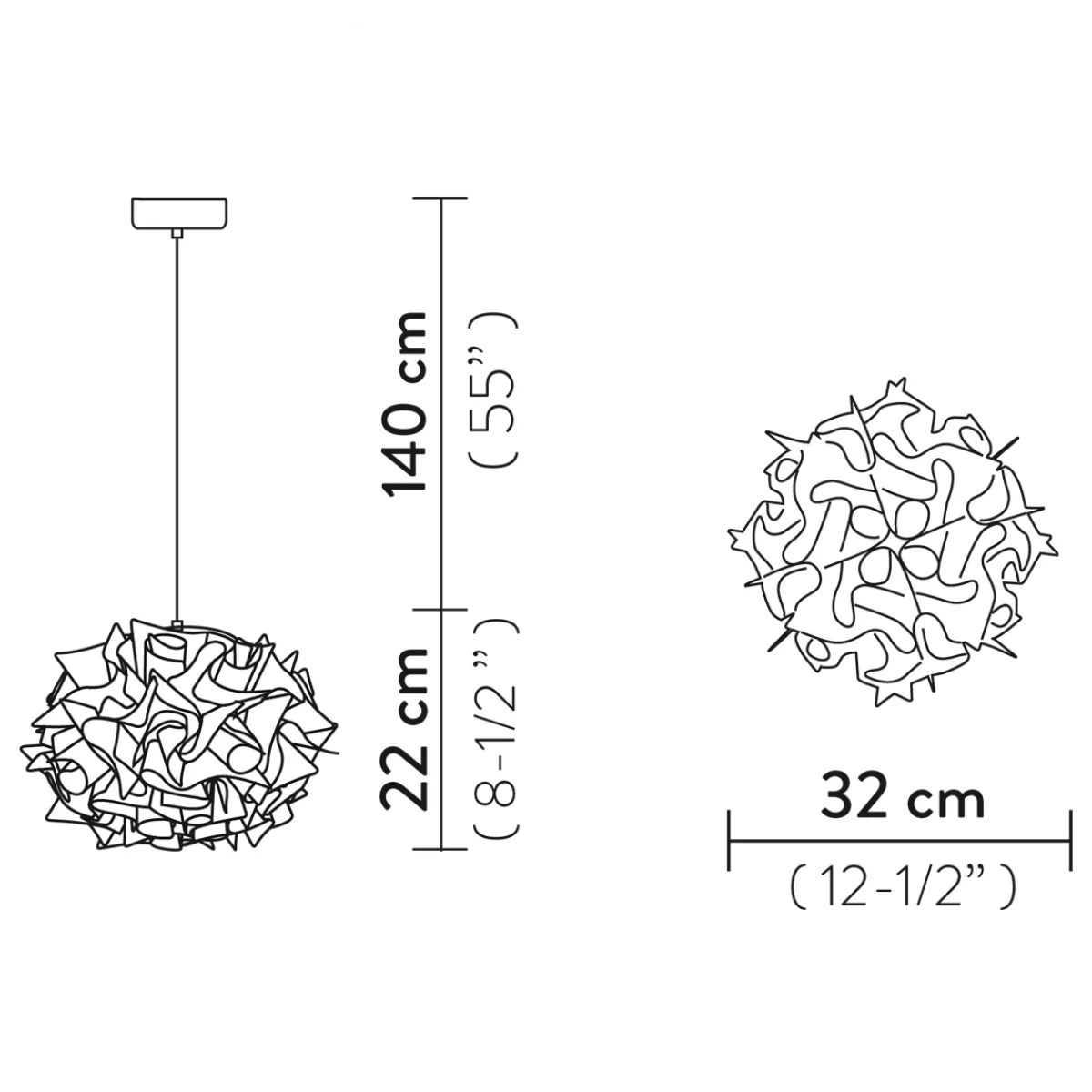 New Veli Mini Single Couture Suspension Wohnzimmer|Schlafzimmer