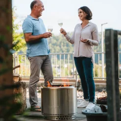 New Bonfire 2.0 Feuerschale mit Standfuß, Komplett-Set Feuerkörbe & Feuerschalen