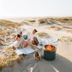 New Bonfire 2.0 Feuerschale mit Standfuß, Komplett-Set Feuerkörbe & Feuerschalen