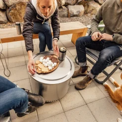 New Bonfire 2.0 Feuerschale mit Standfuß, Komplett-Set Feuerkörbe & Feuerschalen