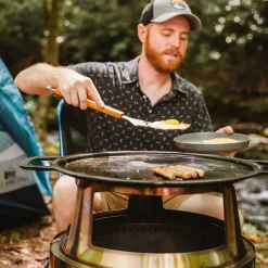 Hot Bonfire Gusseisen-Plancha mit Aufsatz Feuerkörbe & Feuerschalen|Grills & Pizzaöfen