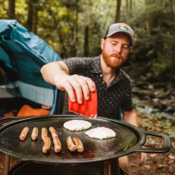 Hot Bonfire Gusseisen-Plancha mit Aufsatz Feuerkörbe & Feuerschalen|Grills & Pizzaöfen