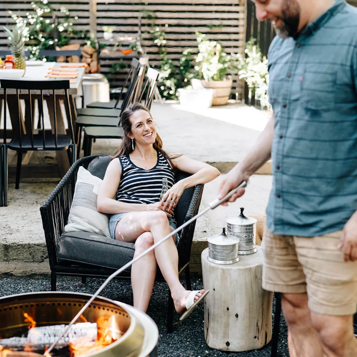Clearance Feuerschalen Werkzeug, 2er-Set Feuerkörbe & Feuerschalen