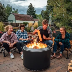 Discount Yukon 2.0 Feuerschale mit Standfuß, Komplett-Set Feuerkörbe & Feuerschalen