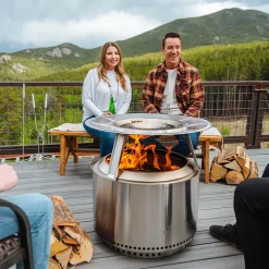 Discount Yukon 2.0 Feuerschale mit Standfuß, Komplett-Set Feuerkörbe & Feuerschalen
