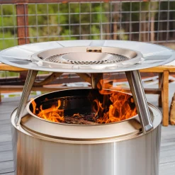 Discount Yukon 2.0 Feuerschale mit Standfuß, Komplett-Set Feuerkörbe & Feuerschalen