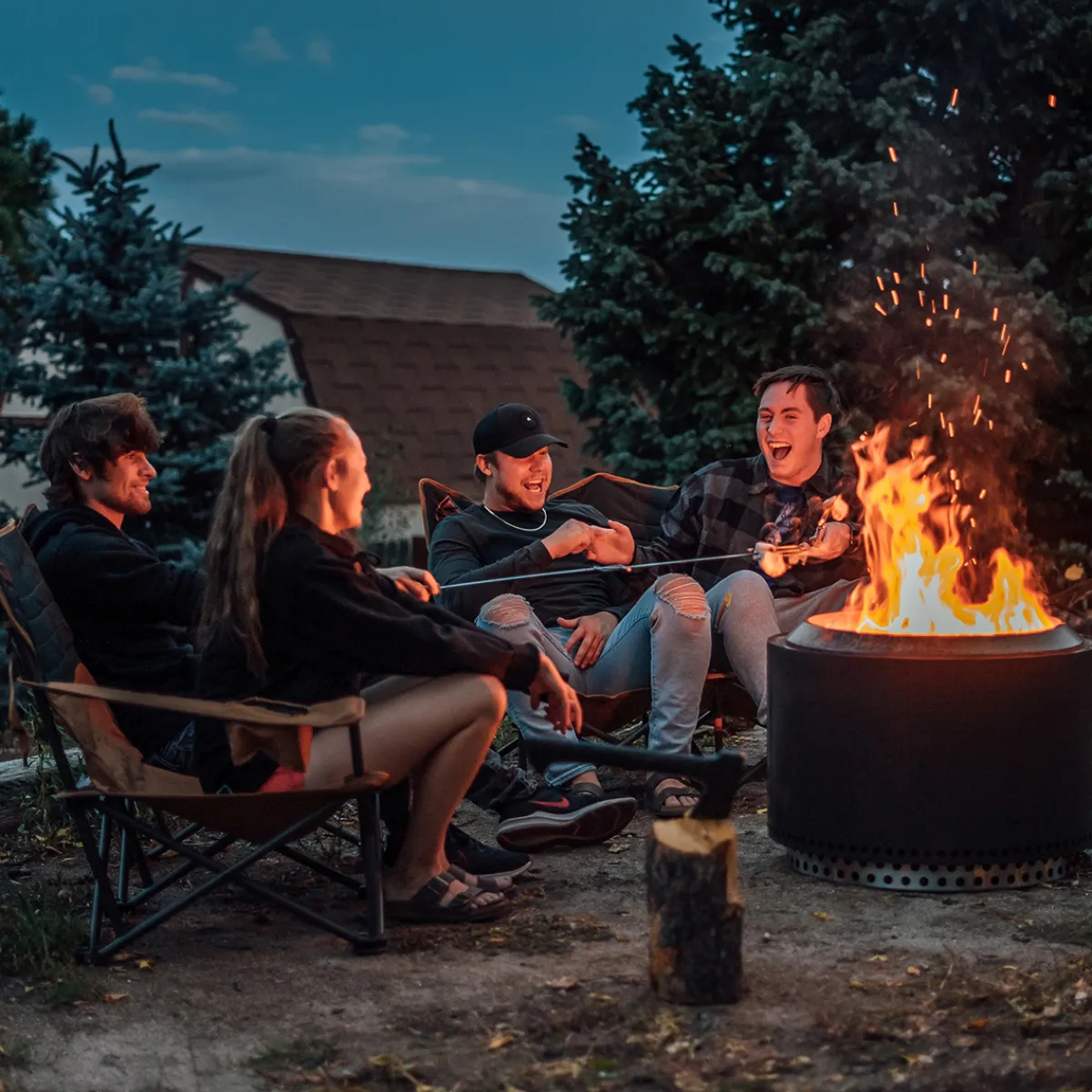 Hot Yukon 2.0 Feuerschale mit Standfuß, Garten-Set Feuerkörbe & Feuerschalen