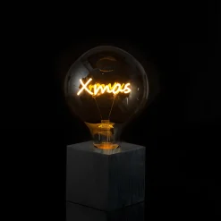 Outlet Cubic Tischleuchte schwarz, mit Motiv Leuchtmittel Weihnachtsbeleuchtung|Wohnzimmer