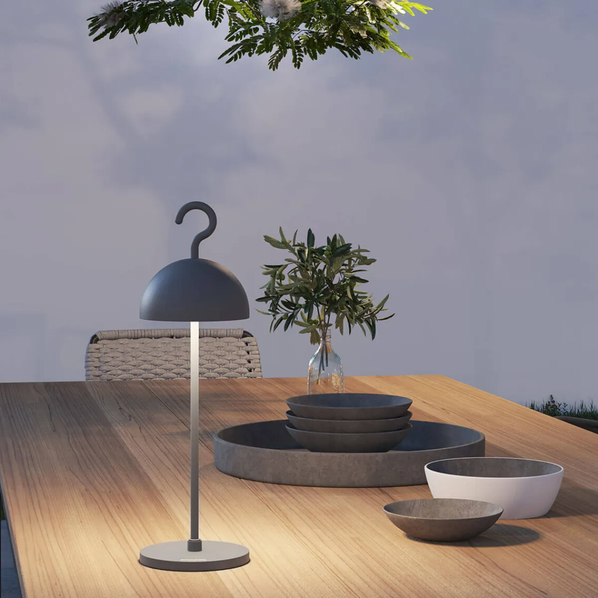 Discount Hook LED Akkutisch- / Pendelleuchte Terrassen|Akkuleuchten