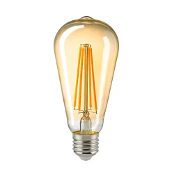 Discount LED Filament Edison Lampe Rustika E27 Gold, 4,5 W, 2500 K, dimmbar E27|Dekorative Leuchtmittel