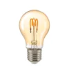 Discount LED Filament Normallampe Curved E27 Gold, 2,5 W, 1800 K, dimmbar E27|Dekorative Leuchtmittel
