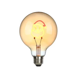Online Santa LED Filament Globelampe E27 Amber, 1,5 W, 2000 K Weihnachtsbeleuchtung|E27