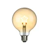 Best Stern LED Filament Globelampe E27 Amber, 1,5 W, 2000 K Weihnachtsbeleuchtung|E27