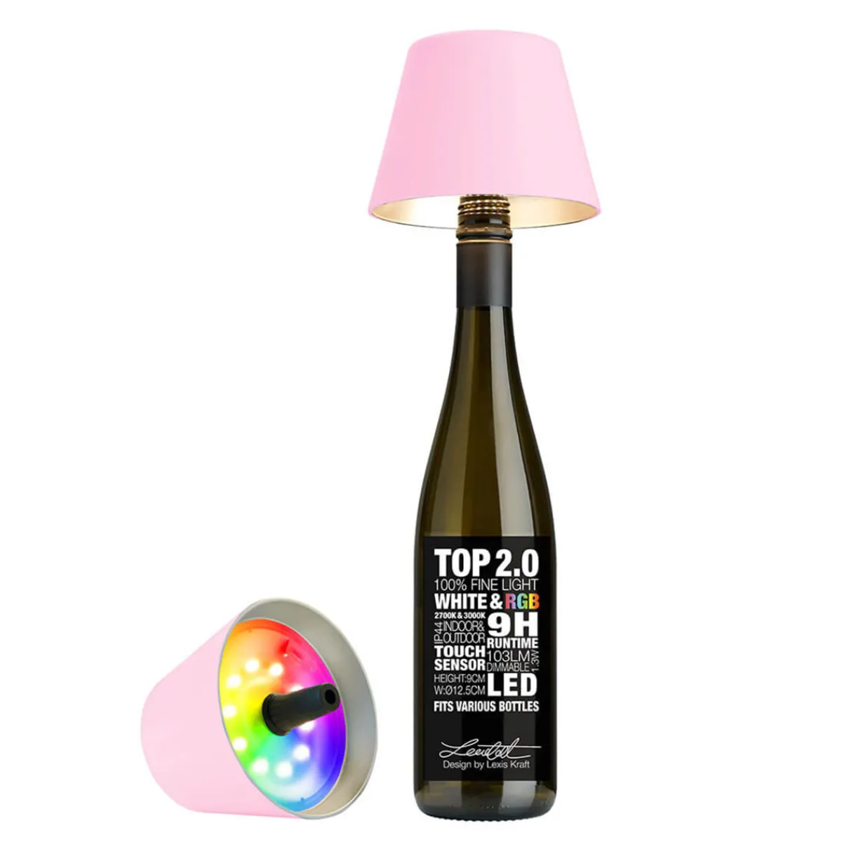 Hot Top 2.0 RGB LED Akkuleuchte & Flaschenaufsatz Gadgets & Technik|Dekoration