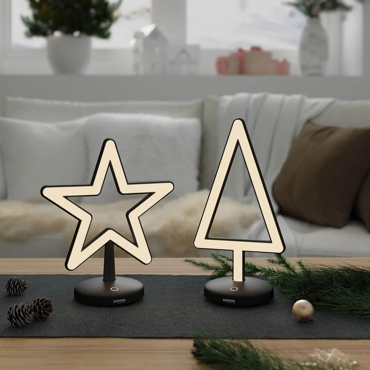 Sale Triangle LED Akkuleuchte Weihnachtsbeleuchtung|Dekoration