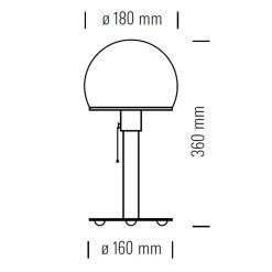 Best Wagenfeld Tischleuchte WA 23 SW Tischleuchten|Schlafzimmer