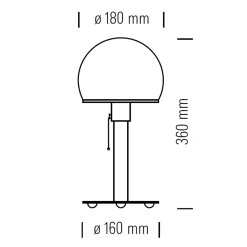 Hot Wagenfeld Tischleuchte WA 24 Hotellerie|Wohnzimmer