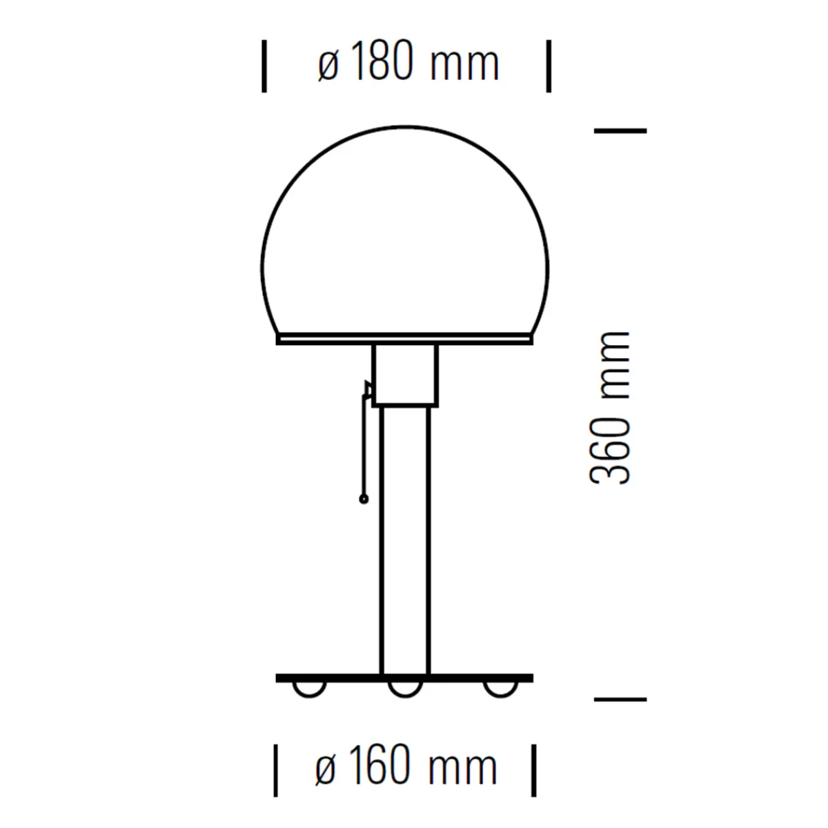 Hot Wagenfeld Tischleuchte WA 24 Hotellerie|Wohnzimmer