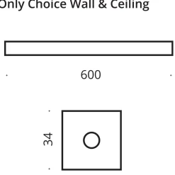 Clearance Only Choice Wall Wandleuchte, 60 cm Wandleuchten|Flur