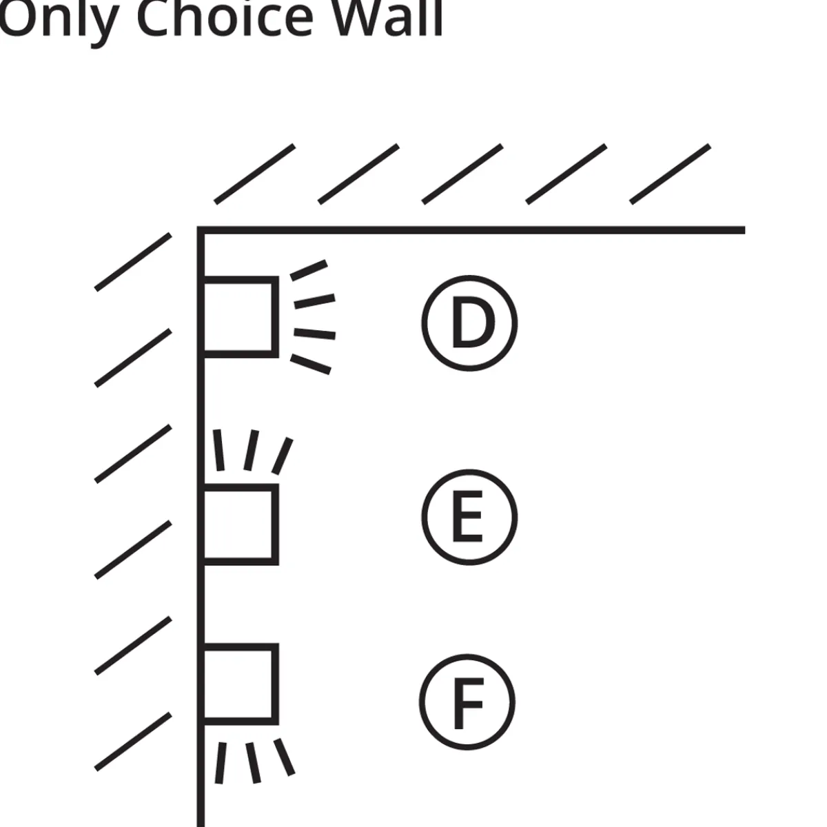New Only Choice Wall Wandleuchte, 35 cm Flur|Wandleuchten