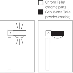 Hot Puk Choice Mirror / Wall Wandleuchte, 80 cm Wandleuchten|Flur