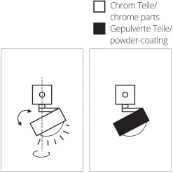Puk Choice Move LED Deckenleuchte, 45 cm Arbeitszimmer|Büros
