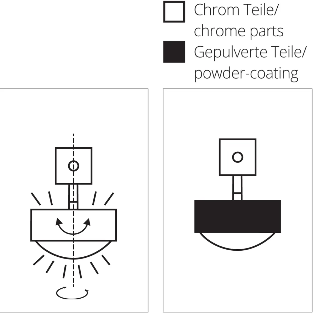 Puk Choice Turn LED Deckenleuchte, 85 cm Deckenleuchten|Flur