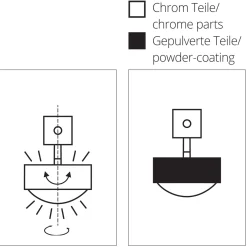 Puk Choice Turn Deckenleuchte, 45 cm Flur|Deckenleuchten