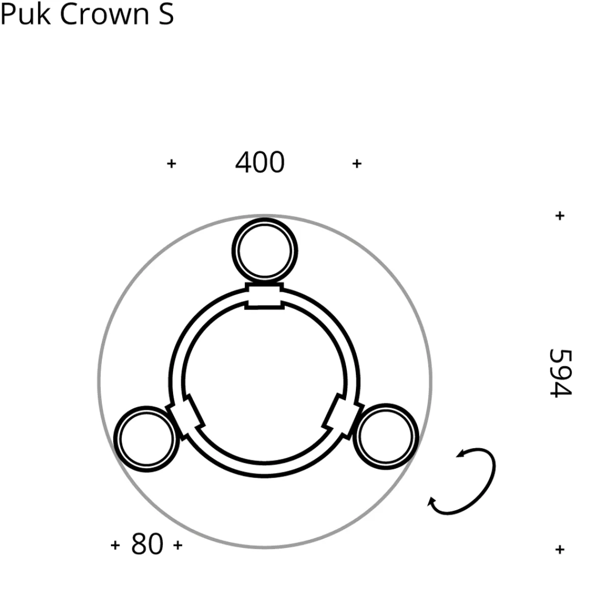 Clearance Puk Crown S Pendelleuchte, Gehäuse Pendelleuchten