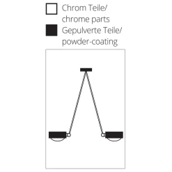 Outlet Puk Maxx Ceiling Sister Single, 80 cm, Gehäuse Deckenleuchten|Flur