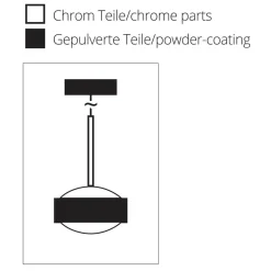 New Puk Maxx Drop Solo LED Pendelleuchte, Gehäuse Pendelleuchten