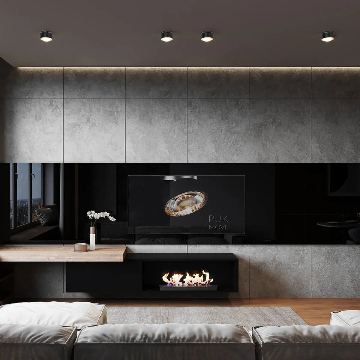 Discount Puk Maxx One 2 LED Deckenleuchte, Gehäuse Wohnzimmer|Flur