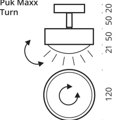 Online Puk Maxx Turn LED Downlight Deckenleuchte, Gehäuse Deckenleuchten|Flur