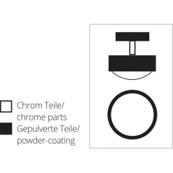 Sale Puk Maxx Turn LED Up & Down Deckenleuchte, Gehäuse Flur|Deckenleuchten
