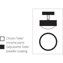 Outlet Puk Maxx Turn Up & Down Deckenleuchte, Gehäuse Flur|Wohnzimmer