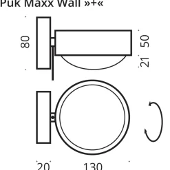 Sale Puk Maxx Wall + LED Wandleuchte, Gehäuse, Rückläufer Wandleuchten|Flur