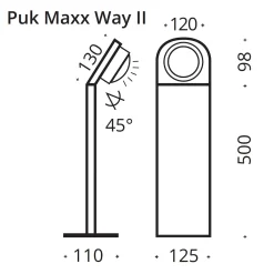 Discount Puk Maxx Way II LED Pollerleuchte, Gehäuse Wege/Zufahrten|Stehleuchten