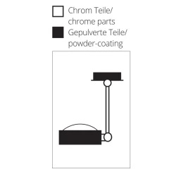 Hot Puk Maxx Wing Single LED Wand- / Deckenleuchte, 30 cm, Gehäuse Flur|Wandleuchten